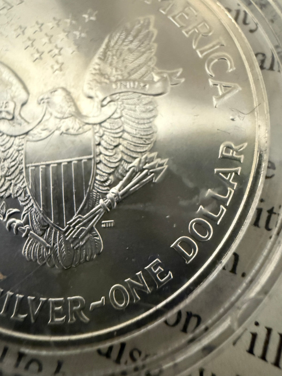 1999 Colorized American Silver Eagle Walking Liberty Dollar Proof Style Coin