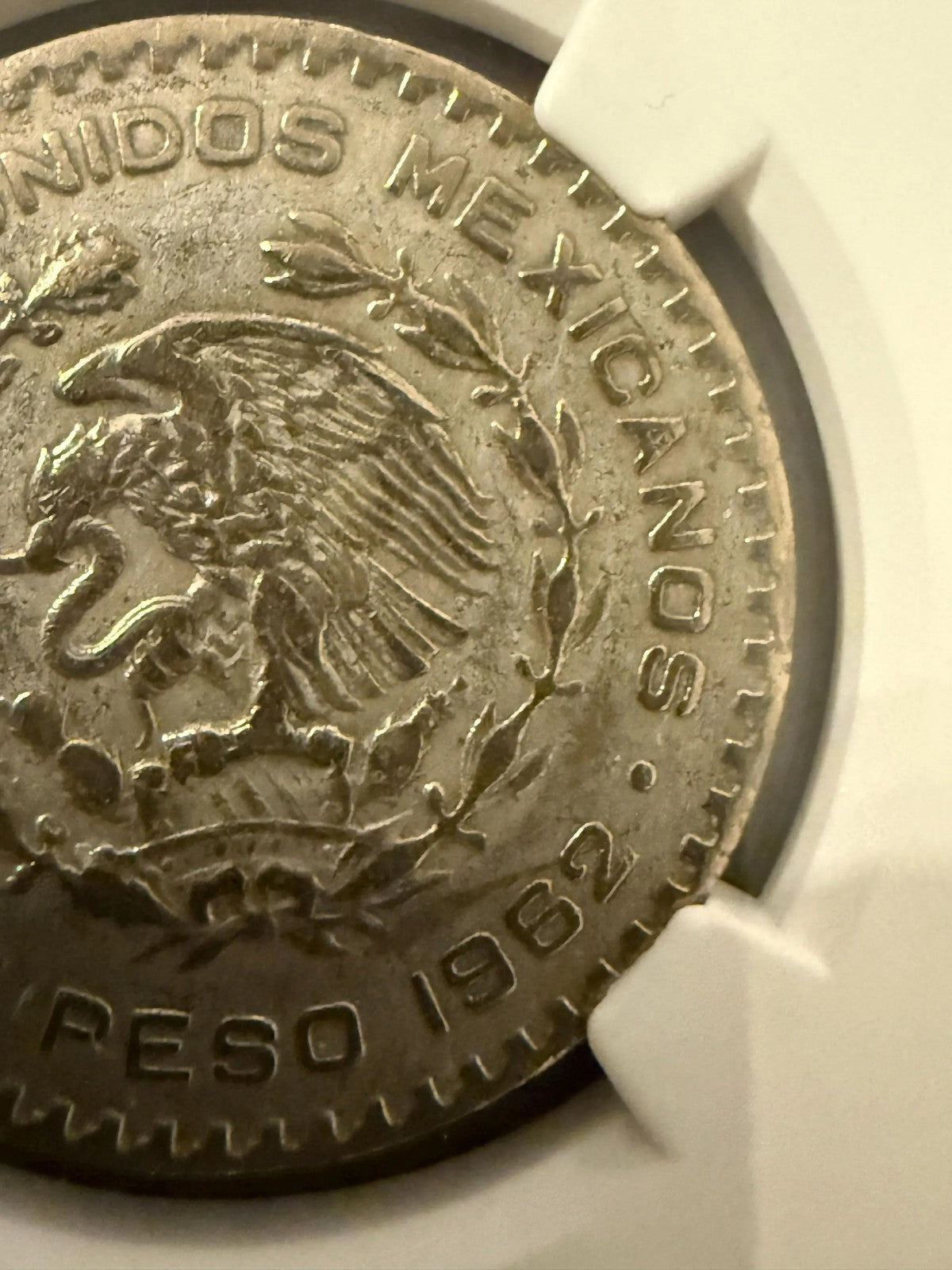 1962 Mo Mexico Peso NGC Genuine Silver Coin Mexican 1 Peso .720