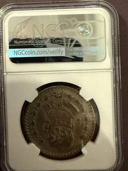 1962 Mo Mexico Peso NGC Genuine Silver Coin Mexican 1 Peso .720
