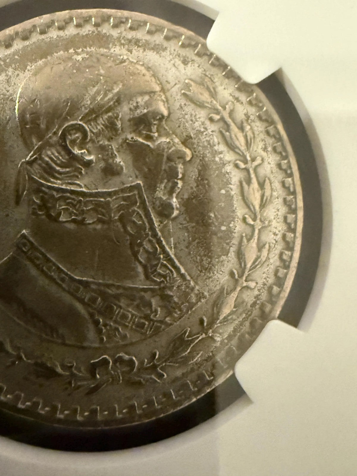 1962 Mo Mexico Peso NGC Genuine Silver Coin Mexican 1 Peso .720