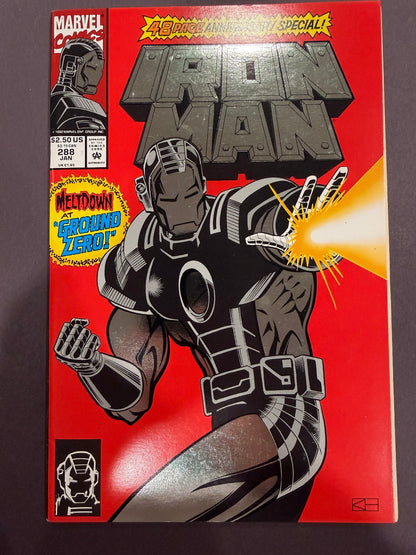 Iron Man #288 Marvel Anniversary Special Meltdown at Ground Zero Comic