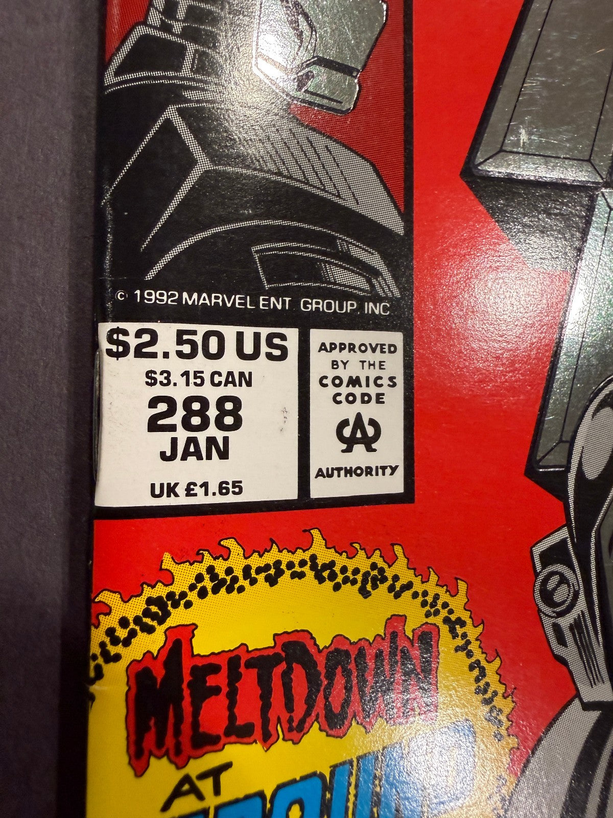 Iron Man #288 Marvel Anniversary Special Meltdown at Ground Zero Comic