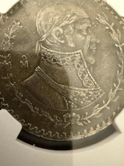 1958 Mo Mexico Peso NGC Genuine Silver Coin Historical Mexican Coin