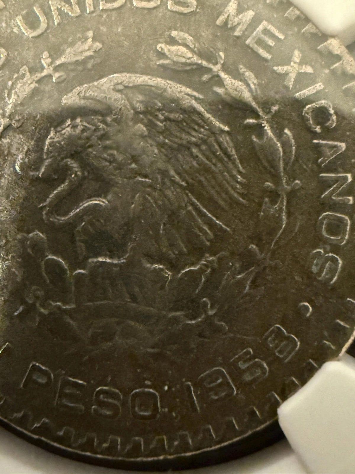 1958 Mo Mexico Peso NGC Genuine Silver Coin Historical Mexican Coin