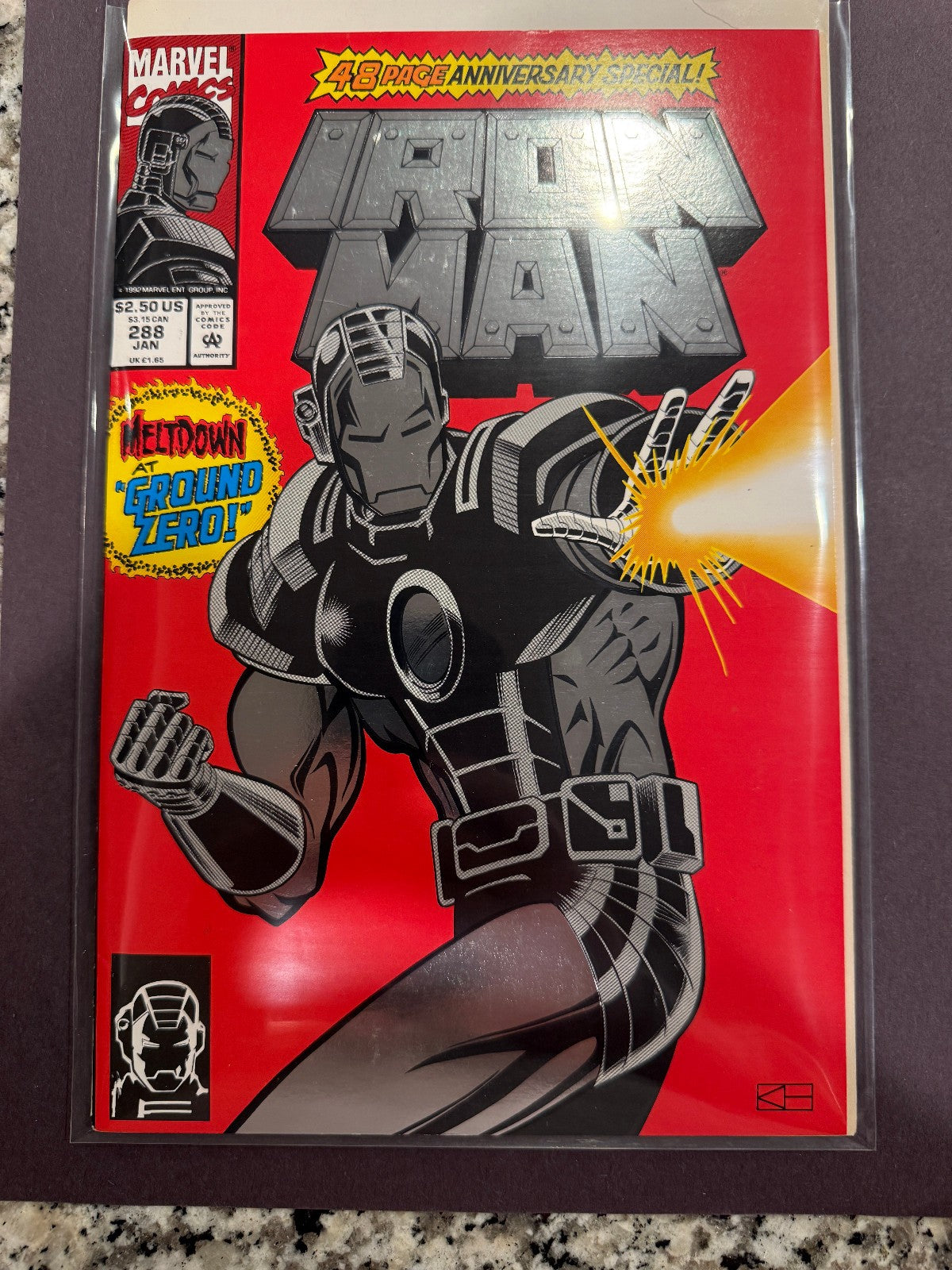Iron Man #288 Marvel Anniversary Special Meltdown at Ground Zero Comic