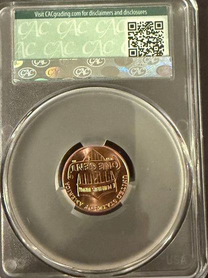 2025 Lincoln Shield Cent CAC MS64 RD Certified Penny CAC Graded Coin
