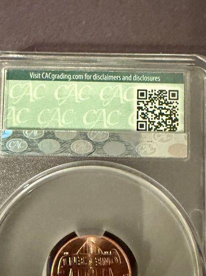 2025 Lincoln Shield Cent CAC MS64 RD Certified Penny CAC Graded Coin