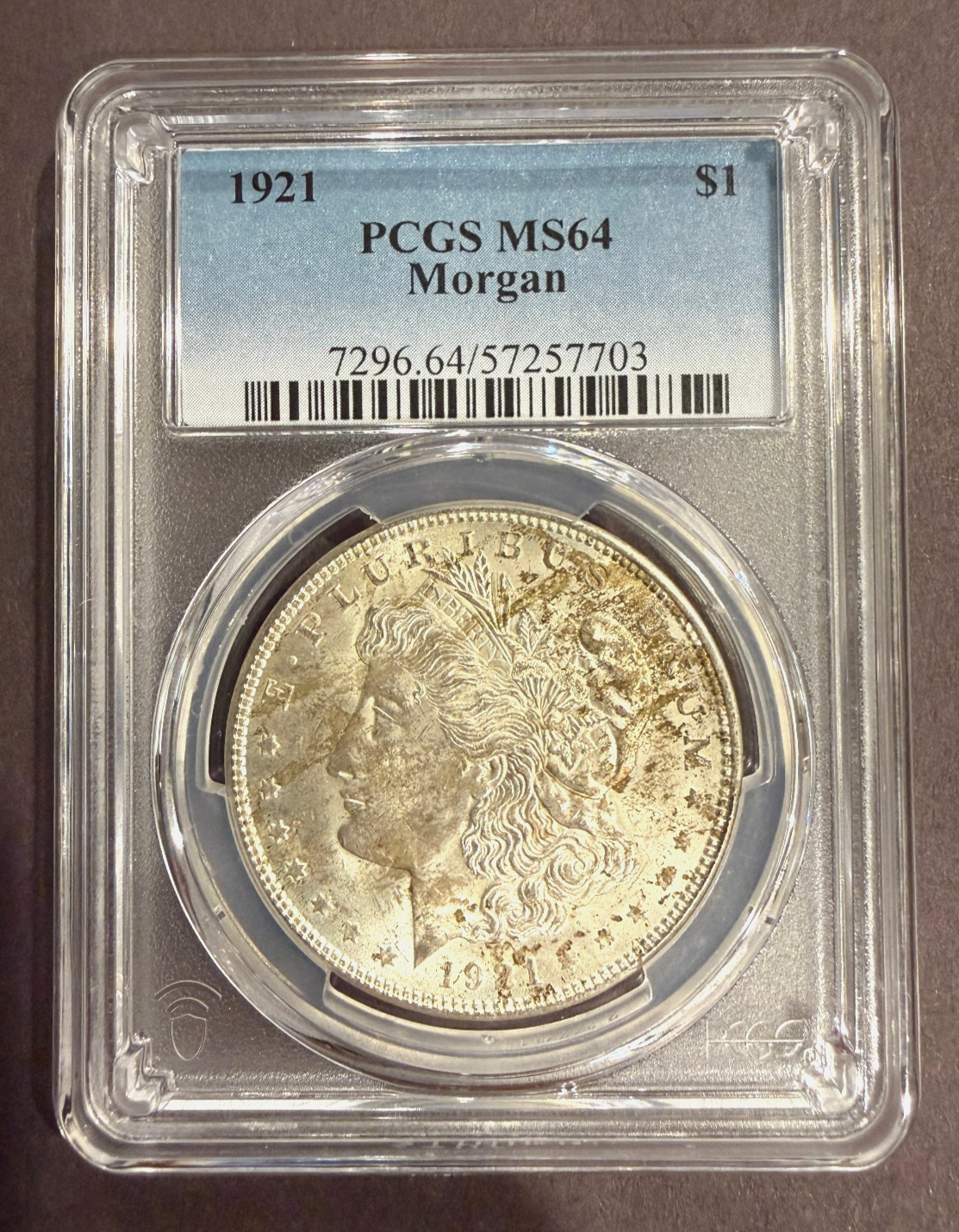 1921 Morgan Silver Dollar PCGS MS64 Brilliant UNC High Grade Coin