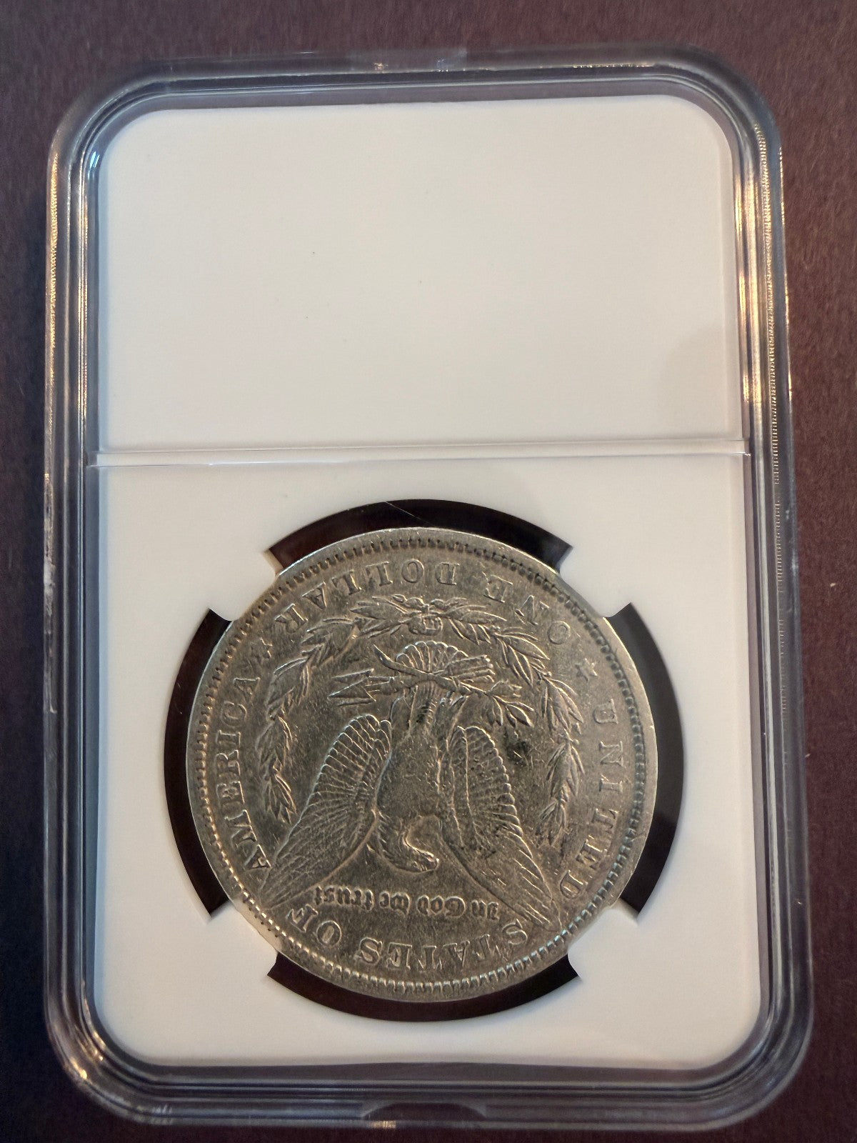1880 Morgan Silver Dollar 90% Silver Custom Holder Collectible US Coin