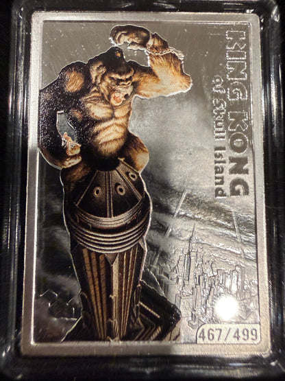 2024 King Kong Skull Island 1oz .999 Silver Colorized Samoa Coin