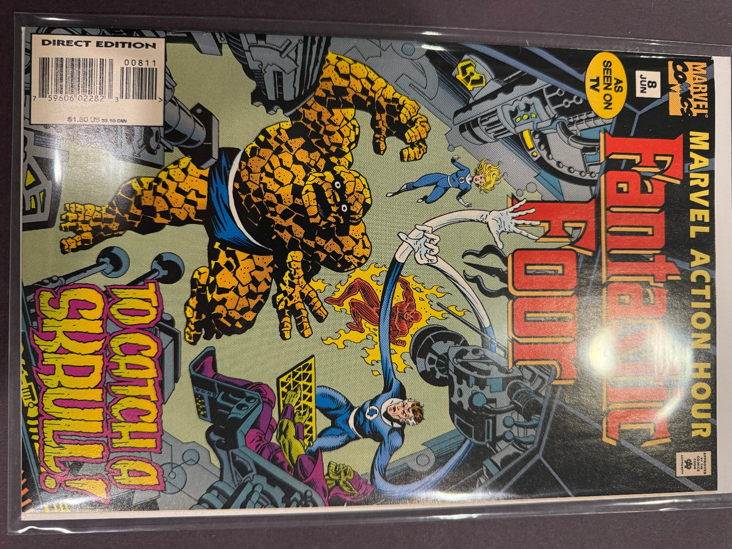 Fantastic Four #8 1995 Marvel Action Hour To Catch a Skrull Comic Book