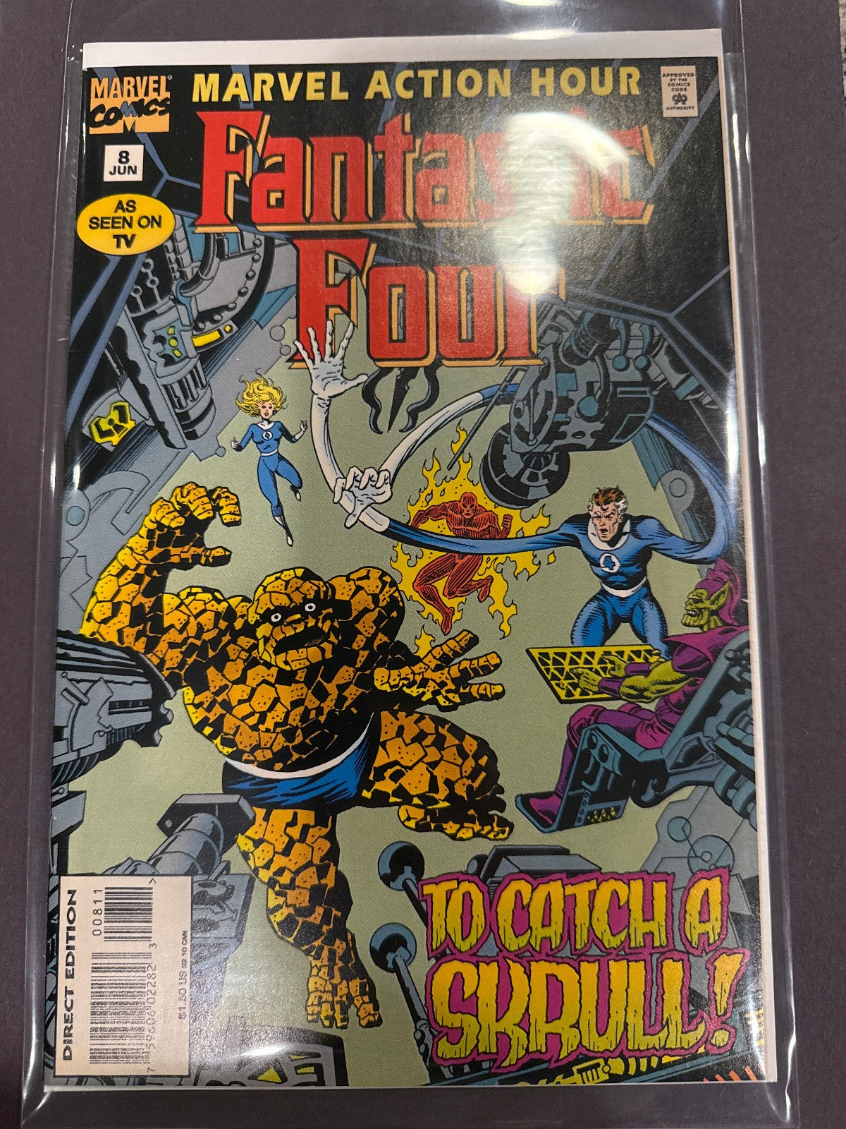 Fantastic Four #8 1995 Marvel Action Hour To Catch a Skrull Comic Book