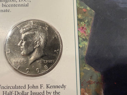JFK Kennedy Stamp Coin Panel Collection 6 Pack Commemorative Set USA