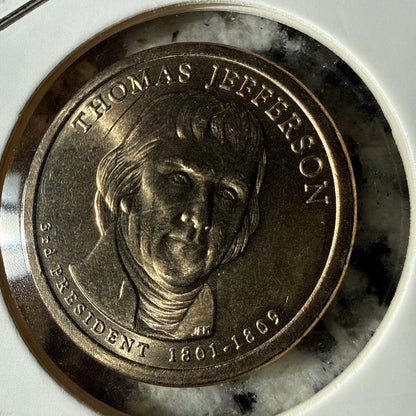 4 Pack Thomas Jefferson Presidential Dollar Liberty Reverse US Mint Coins