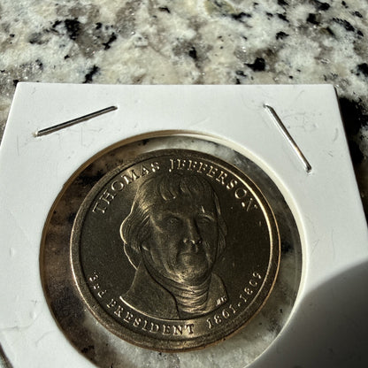 4 Pack Thomas Jefferson Presidential Dollar Liberty Reverse US Mint Coins