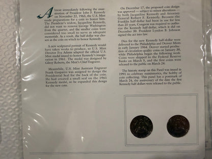 JFK Kennedy Stamp Coin Panel Collection 6 Pack Commemorative Set USA