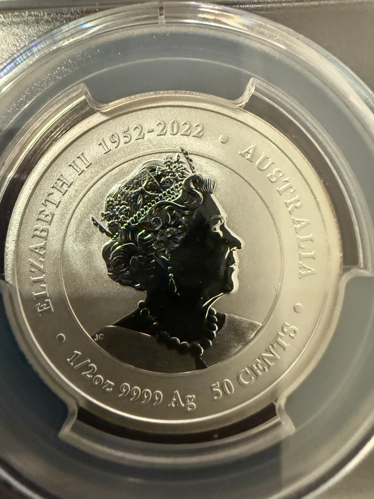 2024 Year of the Dragon 1/2 oz Silver MS70 PCGS Colorized Coin