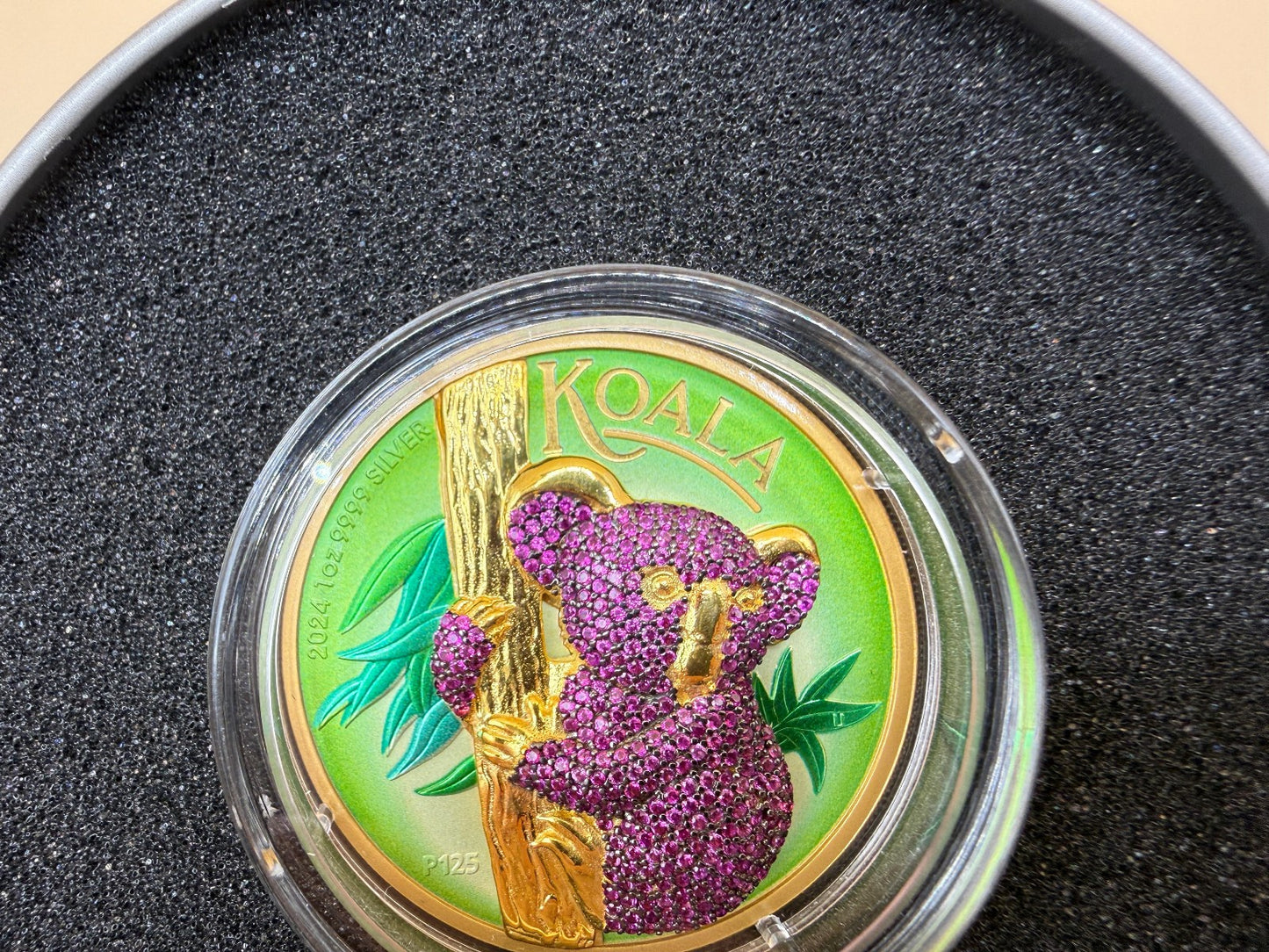 2024 Australia Koala 1 oz .9999 Silver Coin Purple Colorized Perth Mint