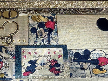 Disney Mickey Minnie 24K Gold Foil $100 Bills 8pc Set Not Legal Tender