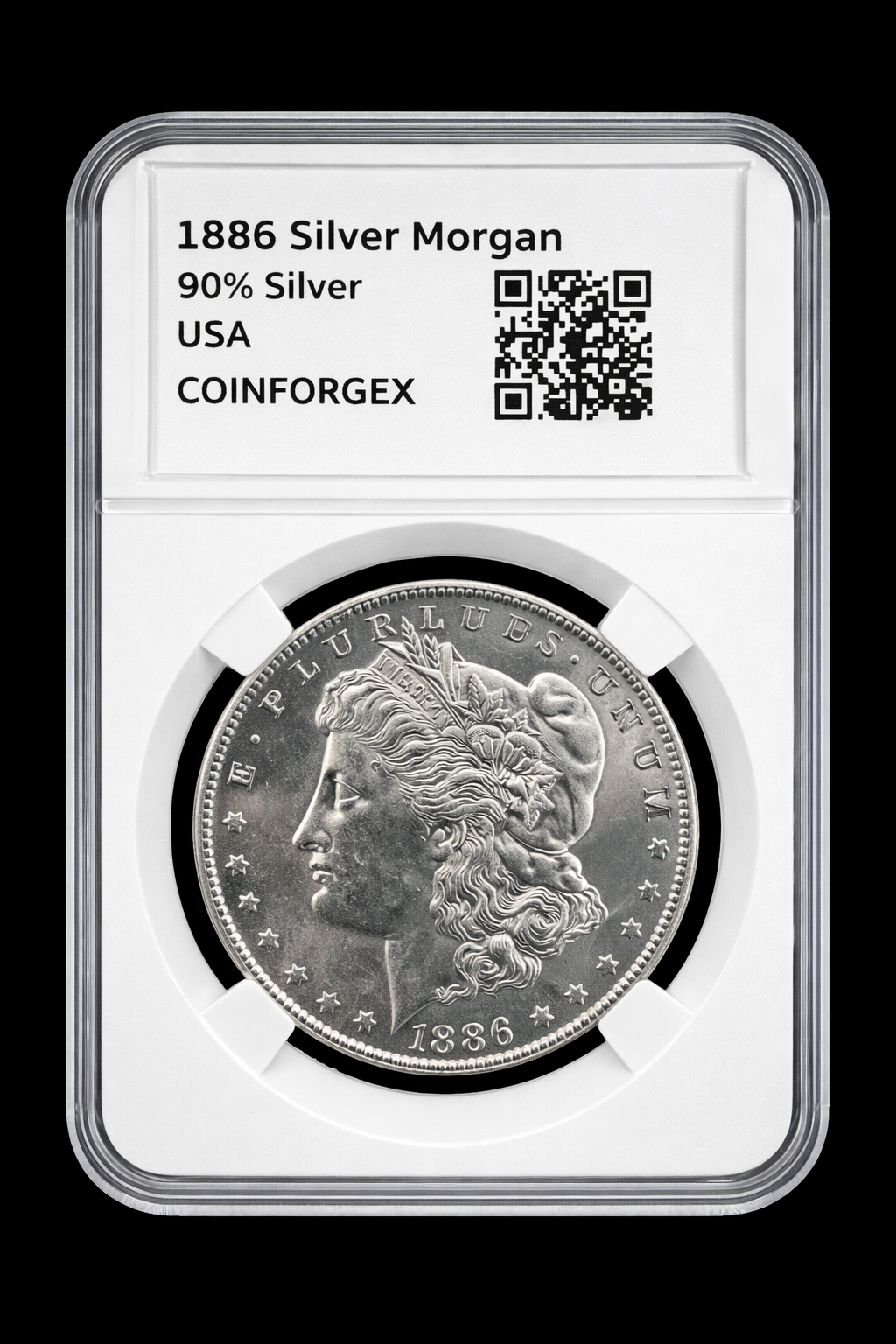 1886 Morgan Dollar 1 oz Silver Round Collectible