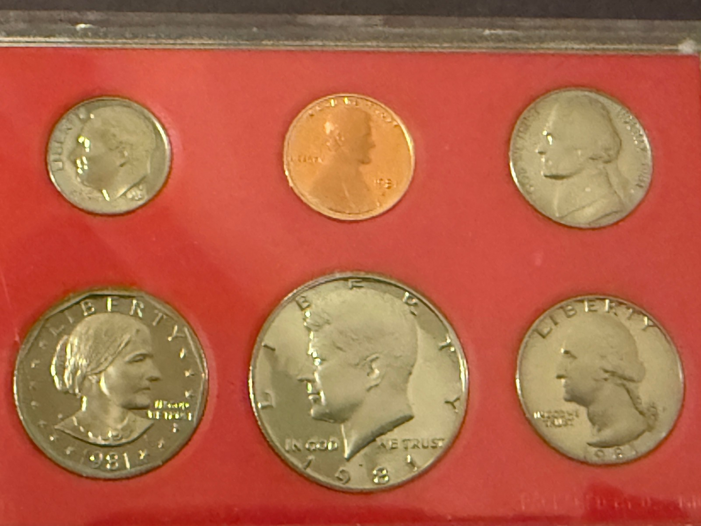 1981 US Proof Set Complete Original Mint Packaging OGP 6 Coin Set