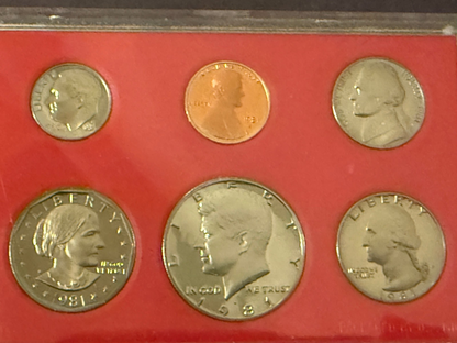 1981 US Proof Set Complete Original Mint Packaging OGP 6 Coin Set