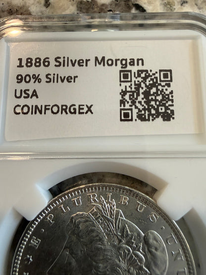1886 Morgan Dollar 1 oz Silver Round Collectible