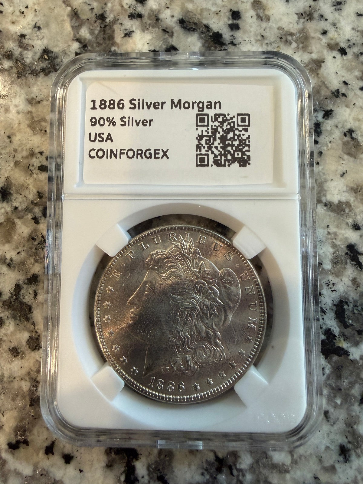 1886 Morgan Silver Dollar 90% Silver Beautiful Natural Toning US Coin