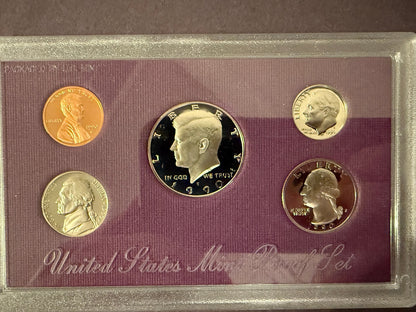 1990 US Mint Proof Set Original Government Packaging Complete