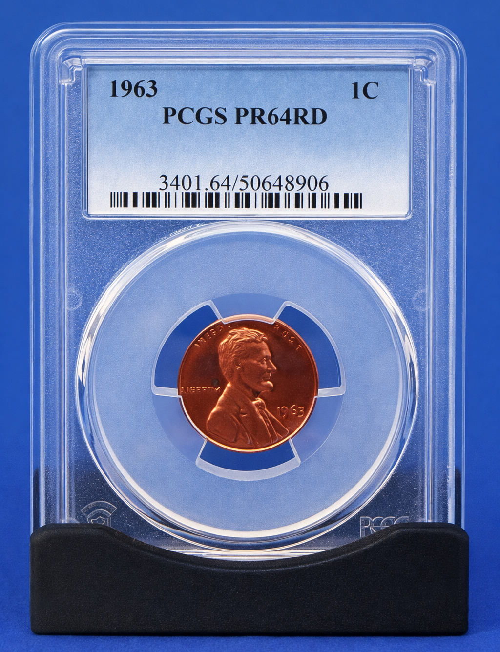 1963 Lincoln Cent Proof PCGS PR64RD Red Penny San Francisco Mint