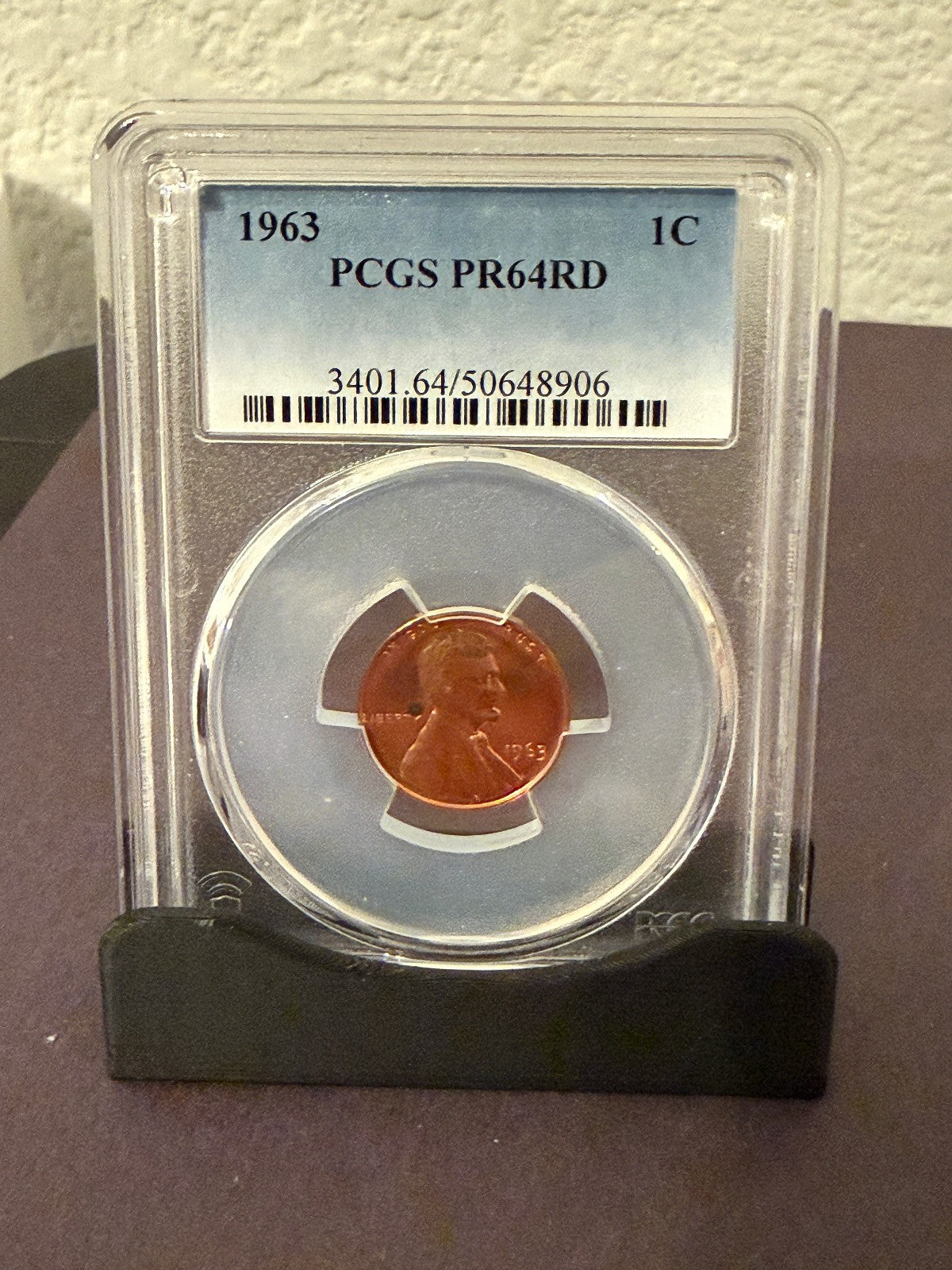 1963 Lincoln Cent Proof PCGS PR64RD Red Penny San Francisco Mint