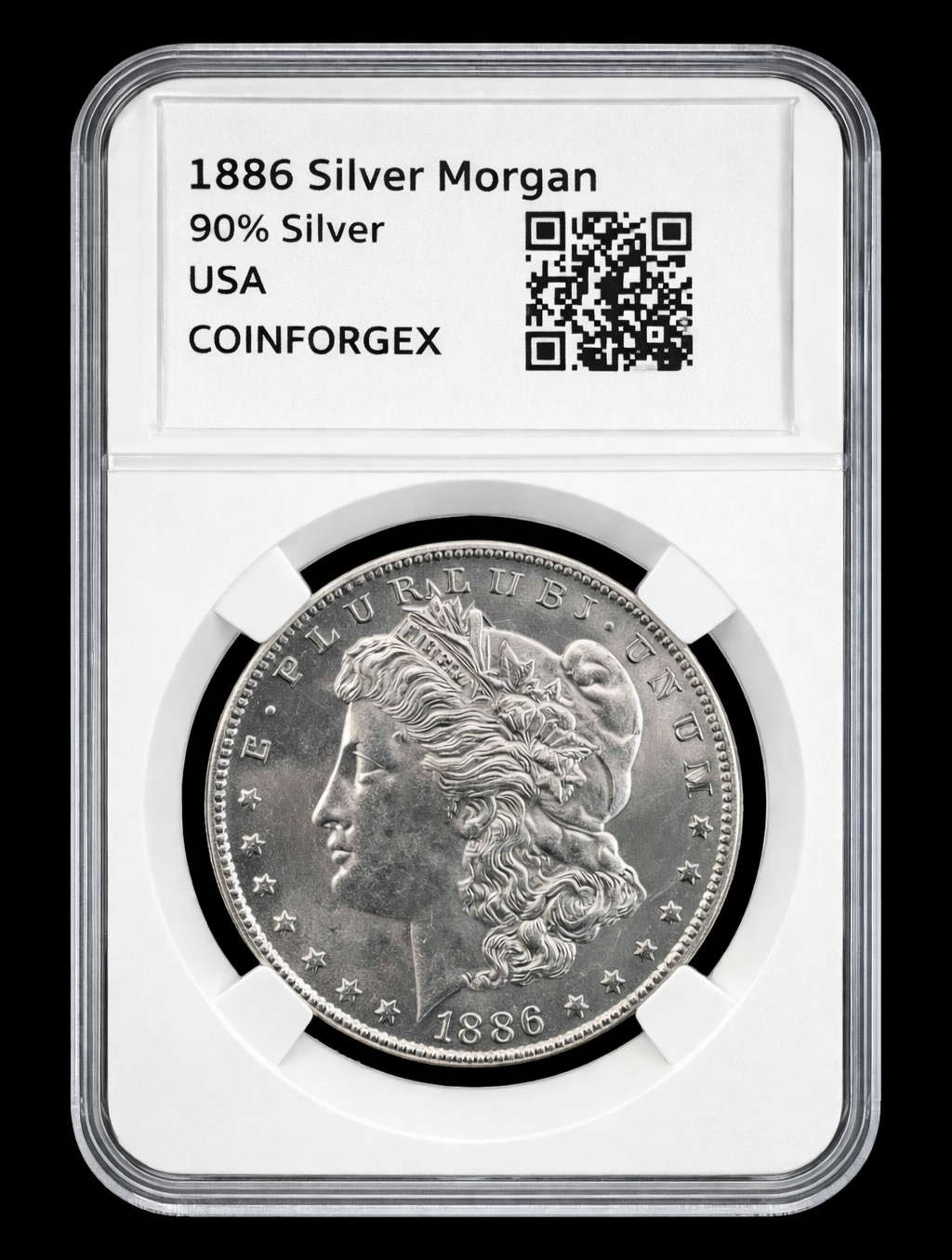 1886 Morgan Silver Dollar US Coin Fine Silver Circulated