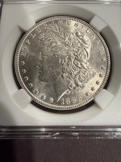 1886 Morgan Silver Dollar US Coin Fine Silver Circulated