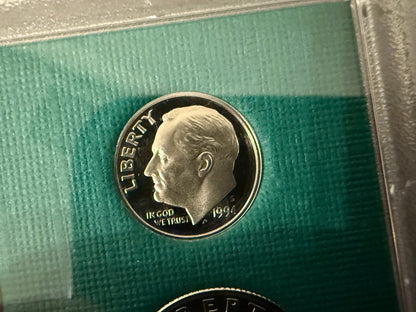 1994 US Mint Proof Set San Francisco S Mint Original Packaging