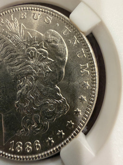 1886 Morgan Silver Dollar US Coin Fine Silver Circulated