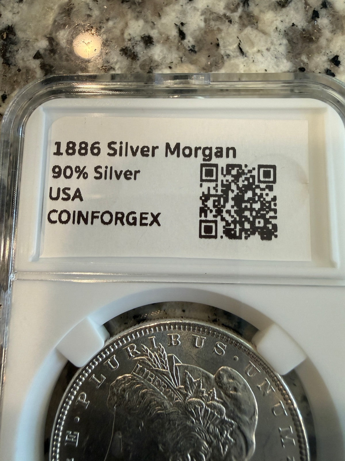 1886 Morgan Silver Dollar US Coin Fine Silver Circulated