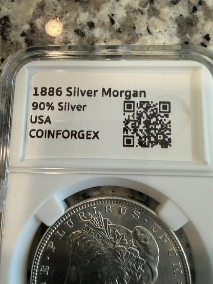 1886 Morgan Silver Dollar US Coin Fine Silver Circulated