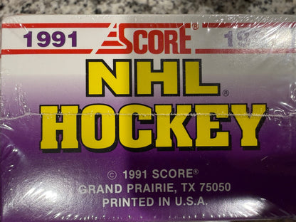 1991 Score NHL Hockey Factory Sealed Set 440 Cards Complete Collector Box