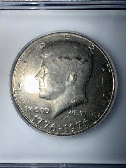 1976-D Kennedy Bicentennial Half Dollar ICG Genuine 1776-1976 Coin