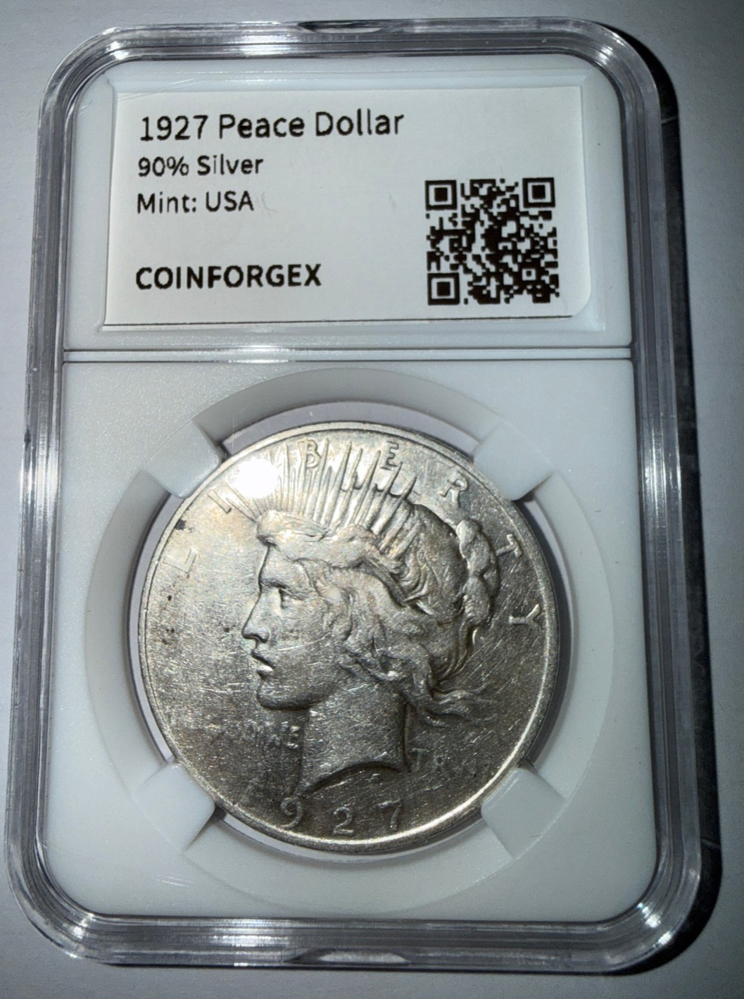 1927 Peace Silver Dollar $1 Coin 90% Silver US Mint Philadelphia