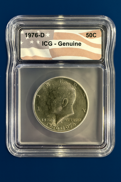 1976-D Bicentennial Kennedy Half Dollar ICG Certified US Coin