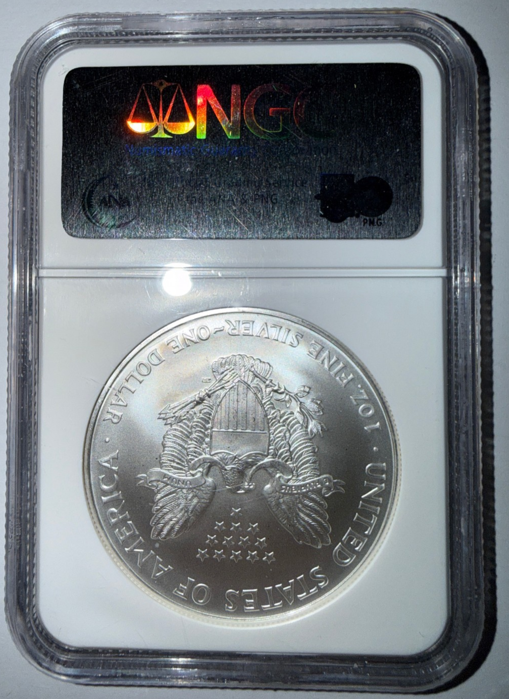 1998 American Silver Eagle NGC MS69 Brilliant Uncirculated .999 Silver Coin