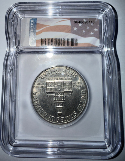 1976 Kennedy Half Dollar ICG Certified Bicentennial 50C Genuine Coin