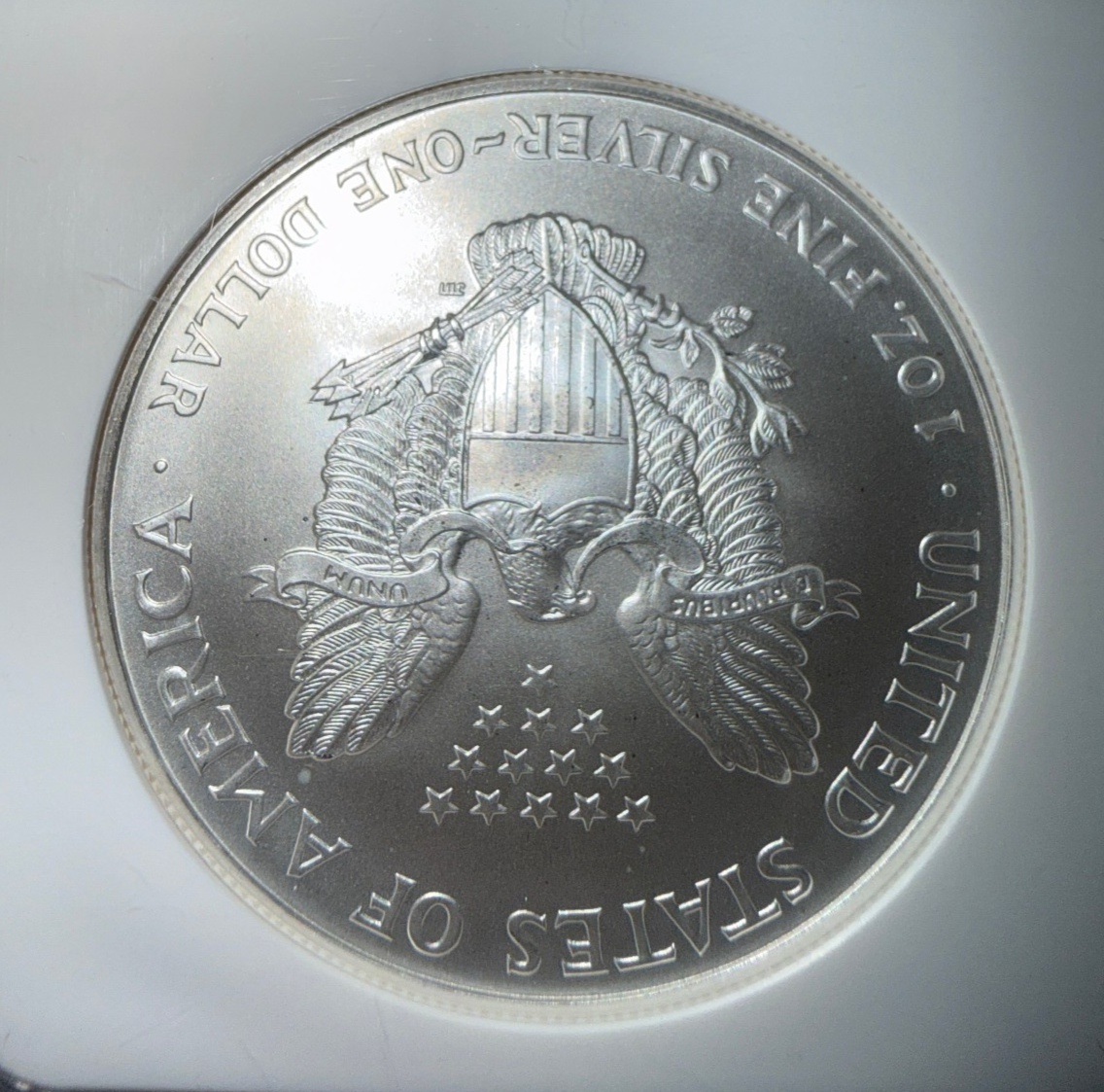 1998 American Silver Eagle NGC MS69 Brilliant Uncirculated .999 Silver Coin