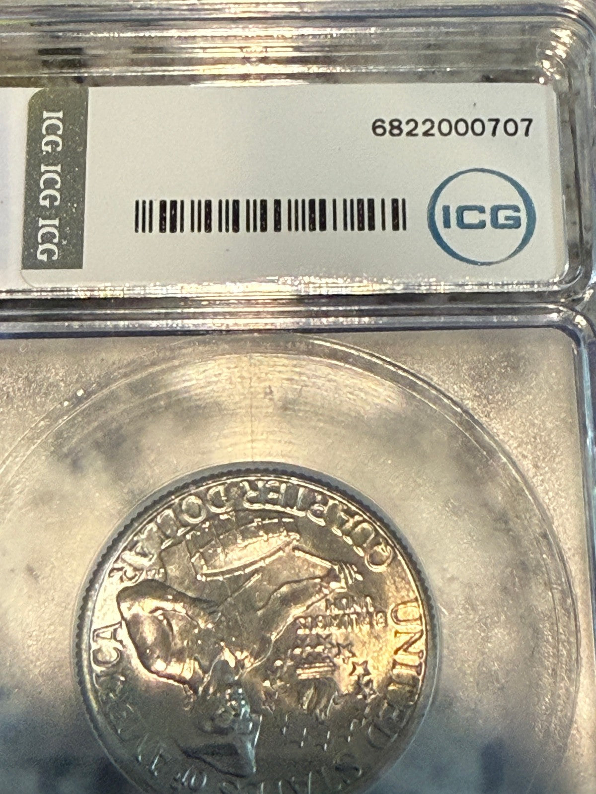 1976-D Washington Quarter ICG MS67 Bicentennial Type 2 High Grade
