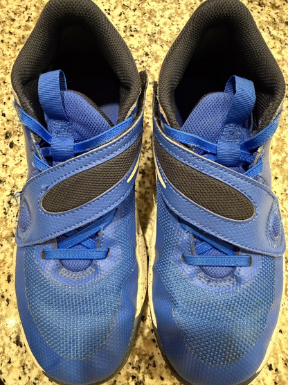Nike Kids Basketball Shoes DV8994-400 Size 3Y Blue White Retro Sneakers