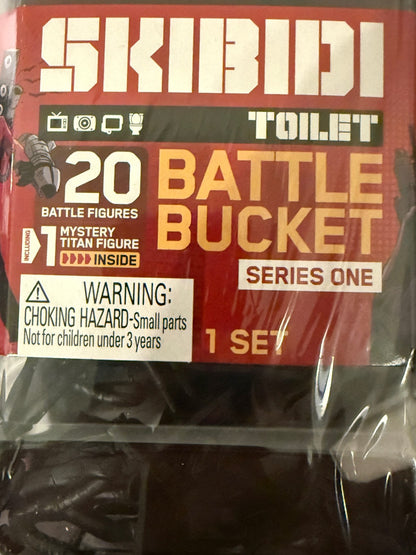 Skibidi Toilet Battle Bucket Series 1 20 Figures w Mystery Character Set