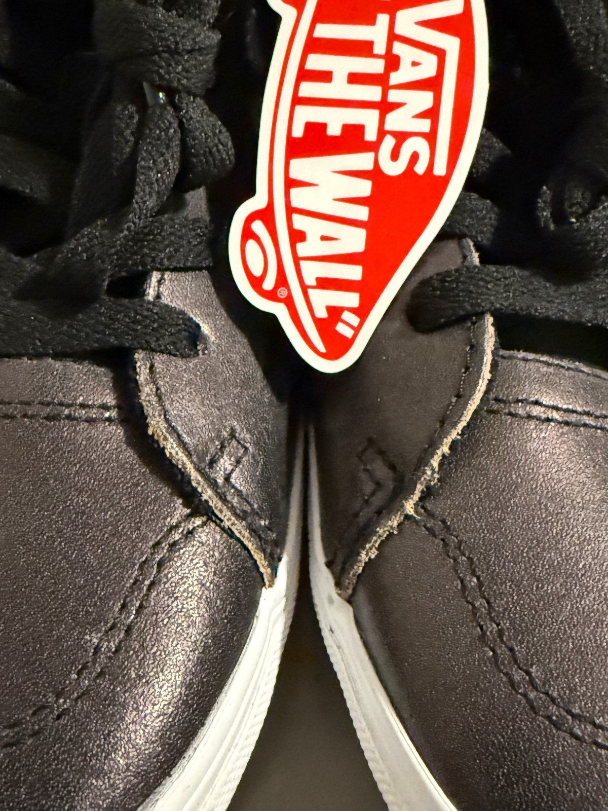 Vans Sk8-Hi Missy Youth Size 4 Black Bronze Zip Back High Top Sneakers