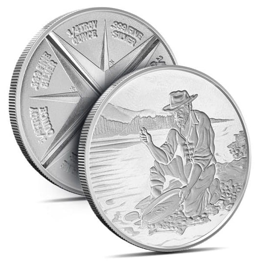 Goldpanner 1 oz .999 Fine Silver Divisible Round 1 Troy Ounce Bullion Coin