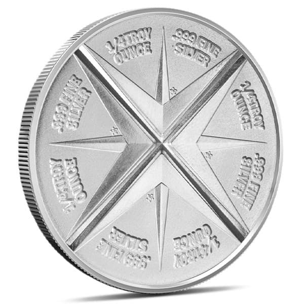 Goldpanner 1 oz .999 Fine Silver Divisible Round 1 Troy Ounce Bullion Coin